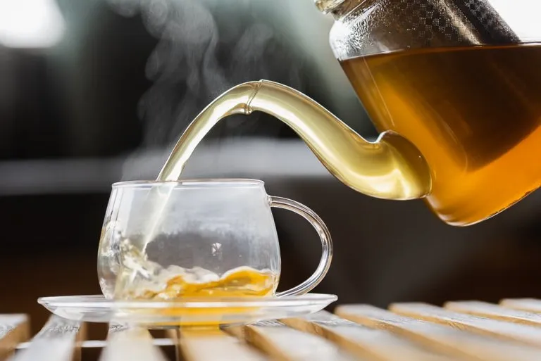 Soft light on a tea cup and saucer